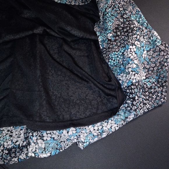 Entro Mini Dress Tunic Size Medium Lined Sleeveless Floral Design Length 34" NEW - Picture 11 of 16